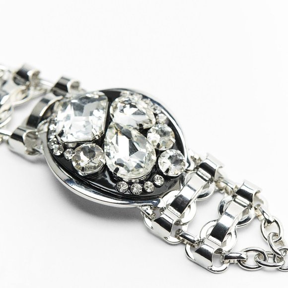 Zara Jewel Bracelet Silver NWT - Picture 3 of 5
